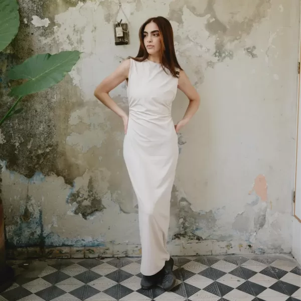 Buttery White Maxi Dress